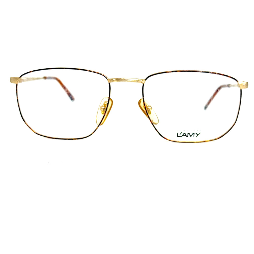 L'Amy Eyeglasses Frames Maxime F 140mm CC81 L1352 Gold Tortoise‎ H5134